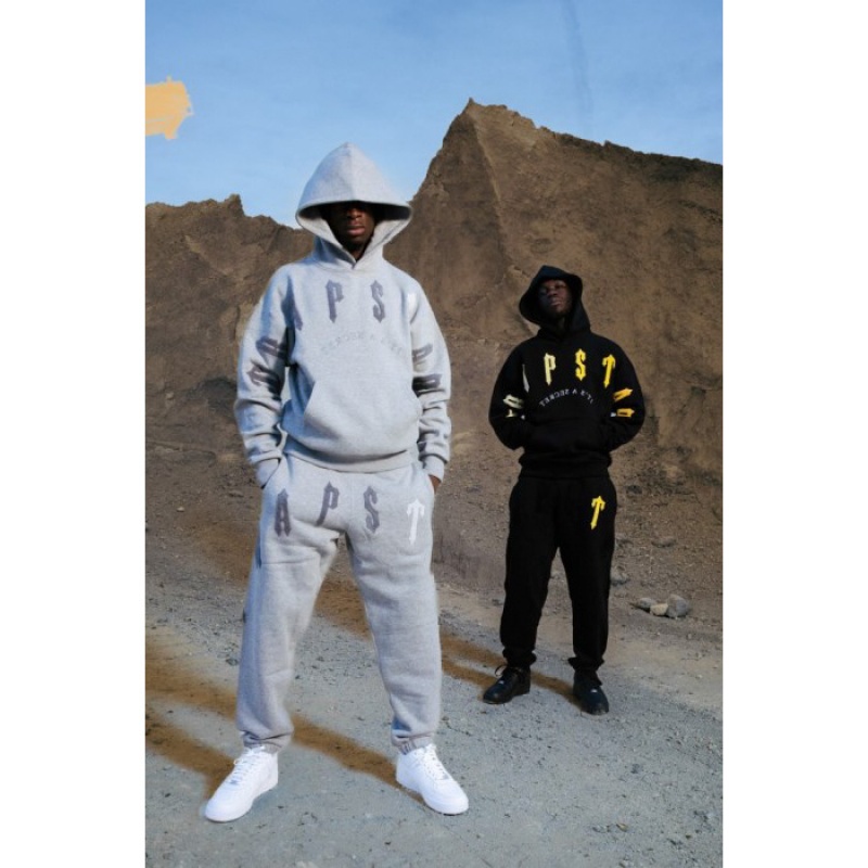 Trapstar Tracksuit Online - Mens Irongate Arch Chenille 2.0 Grey NZ